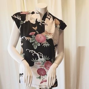 Andrade by Polynesian Casuals Hawaiian Asian Style Top